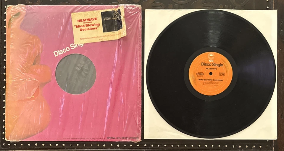 HEATWAVE: Mind Blowing Decisions Ain't No Half Steppin' EPIC 12" Single 1976 GTO - Image 2 of 4