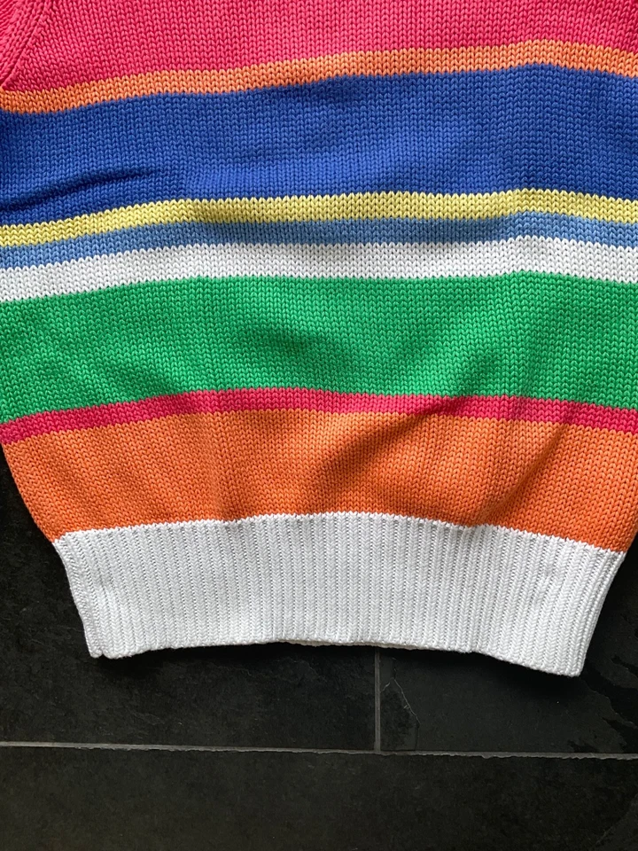 POLO RALPH LAUREN Pulli weiß-bunt gestreift , Gr. M - Bild 4 von 4