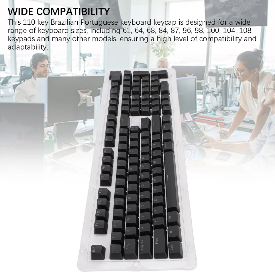 110 Keys Keyboard Keycaps Portuguese Keyboard Keycaps Translucent Backlight For - Image 3 of 4