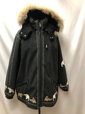 Bogner Womens Size 16 Black Ski Jacket With Seal And Bear Embroidery
