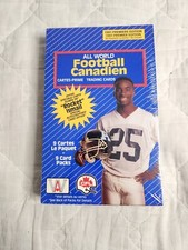 Vintage Sealed 1991 All World Canadian Football CFL Box 36 Packs Rocket Ismail