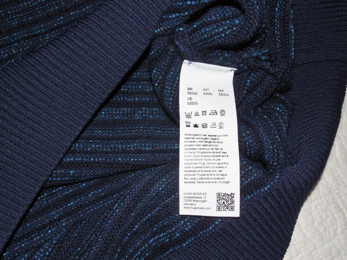 HUGO BOSS ネイビー セーター XXXL HUGO BOSS ネイビー セーター XXXL HUGO BOSS Navy Blue Crew