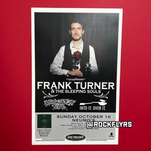 FRANK TURNER & THE SLEEPING SOULS 2011 Concert Promo 11x17 Street Poster.