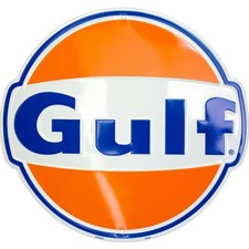 HangTime Gulf Oil garage sign 24 inches in diameter