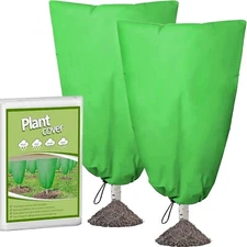Winter Plant Covers Freeze Protection 2 Packs 47'' X 71'