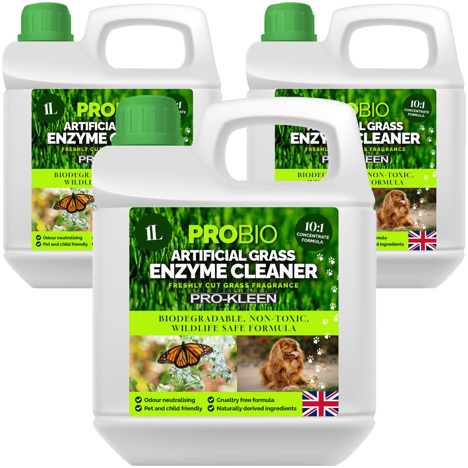 ProKleen Pro Bio Artificial Grass Probiotic Cleaner Turf Deodoraiser Pet Safe 3L