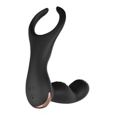 Remote Powerful Flapping Prostate Massager Dual Motor Male Waterproof Vibrator