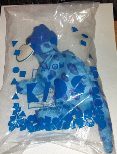 Vintage 1997 Avon Kids Dapper The Dinosaur Plush Full O Beans in Orig Pkg