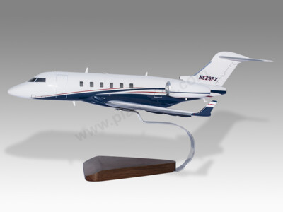 Bombardier BD-100-1A10 Challenger 300 Flexjet Handcrafted Wood Display Model