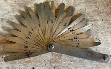 Vintage Moore & Wright FEELER GAUGE, NO. 12, STEEL ENGINEERING TOOL