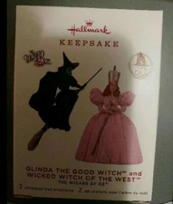 2019 Hallmark Wizard Of Oz Glinda the Good Witch and Wicked Witch of the West