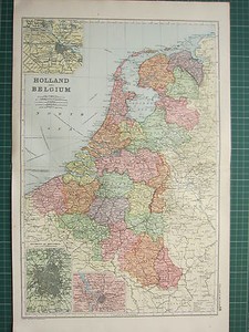mapa amsterdam y alrededores 1900 gran mapa Victoriano ~ Holanda & Bélgica Amsterdam Amberes mapa amsterdam y alrededores 1900 gran mapa Victoriano ~ Holanda & Bélgica Amsterdam Amberes
