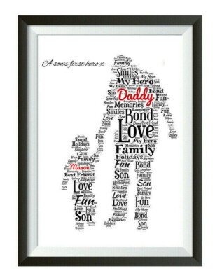 PERSONALISED Motorbike Biker Bike Print Fathers Day Gift For Dad Daddy Grandad E - Foto 7
