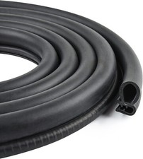 Rubber 18.7Ft Door Edge Seal Strip with Side Bulb for Car Camper RV Boat Truck