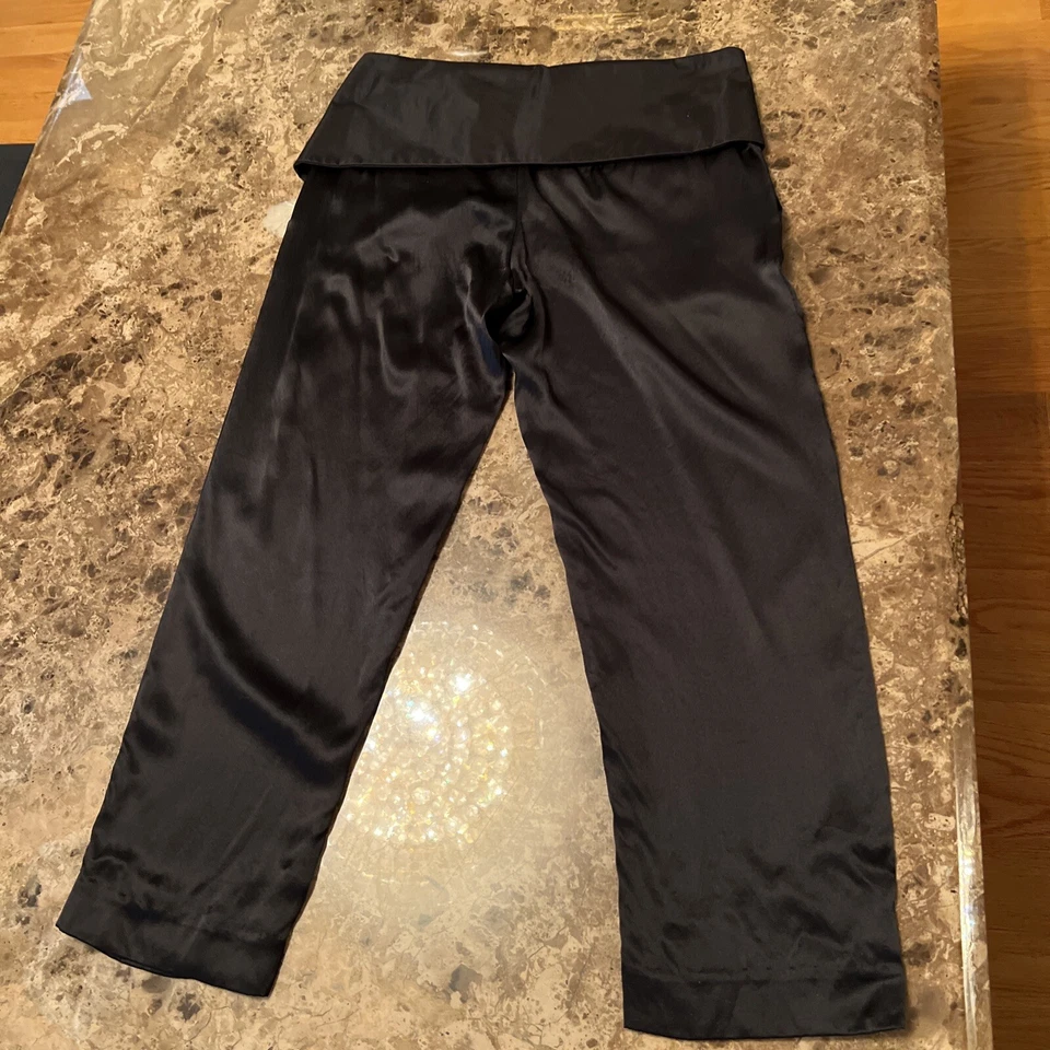 Pantalones de seda negros vintage Vivienne Tam para mujer talla 2 Foto 4 de 4