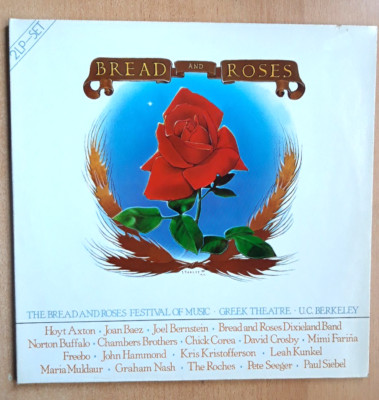 Bread And Roses - Pete Seeger, Joan Baez u.a.  - 12'' Doppel-Vinyl-LP -189- vg++