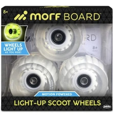 1 Package Jakks Pacific Morf Board Light Up Scoot Wheels Motion Powered Light Up