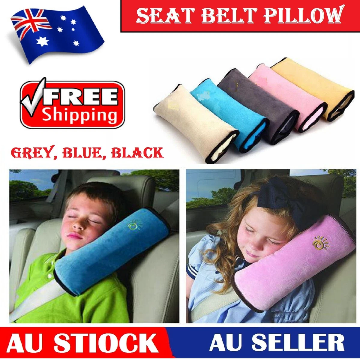 Child Kids Car Safety Strap Cover Harness Pillow Shoulder Pad