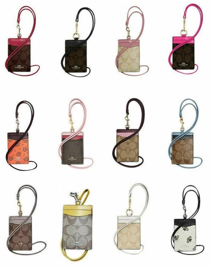 Badge Holder - Leather ID Holder With Lanyard (6 Colors)