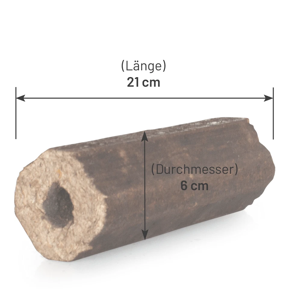 HEIZFUXX® Hartholzbrikett PiniKay Octagon 100% Eiche | 96x10kg 960kg Palette - Bild 3 von 4