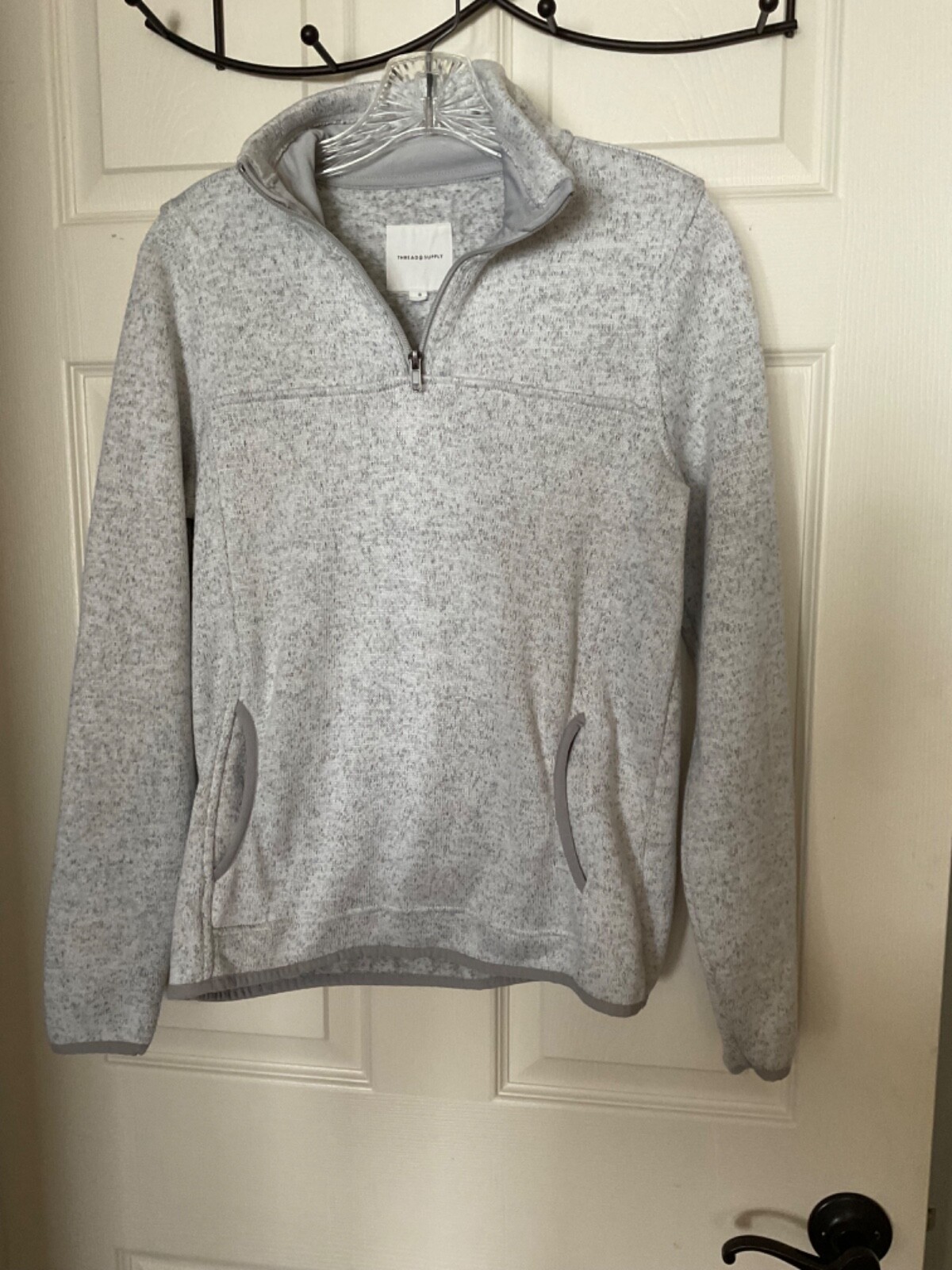 Thread & Supply Pullover 1/4 Zip Polyester Sweate… - image 1