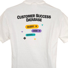 Vintage Sun Microsystems T Shirt Mens Size Medium White 90s Database Made In USA