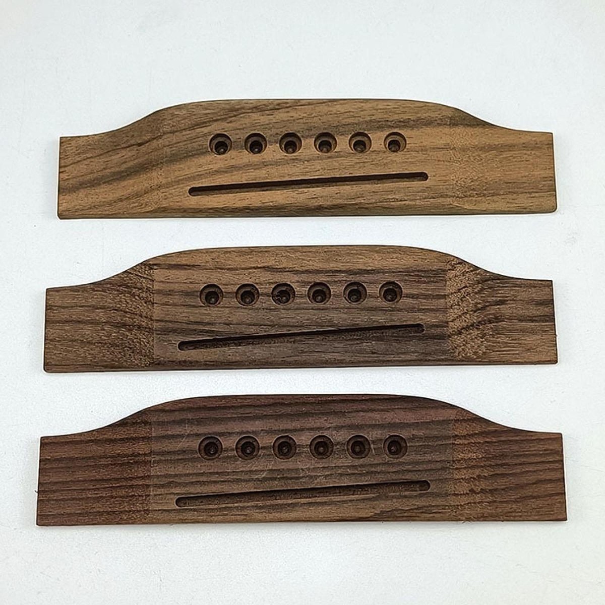 12 Perni Ponte In Legno Di Cocobolo Per Chitarra Acustica 6/12 Corde – USA