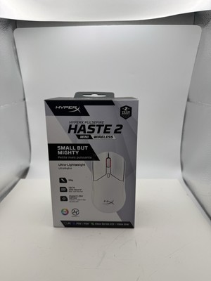 HyperX Pulsefire Haste 2 Mini Wireless Gaming Mouse ( White ) 7D389AA, 26000 DPI