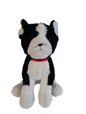 FAO Schwarz Boston Terrier Dog Stuffed Animal Plush 12 inches tall