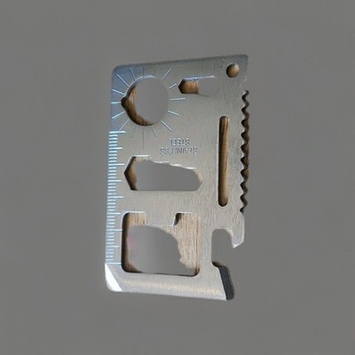 Multipurpose Pocket Wallet Survival Tool Stainless Steel Multi Tool With Case