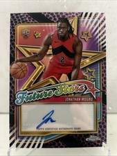 Jonathan Mogbo 24-25 Future Stars /55 Autograph Card Topps Chrome Raptors auto