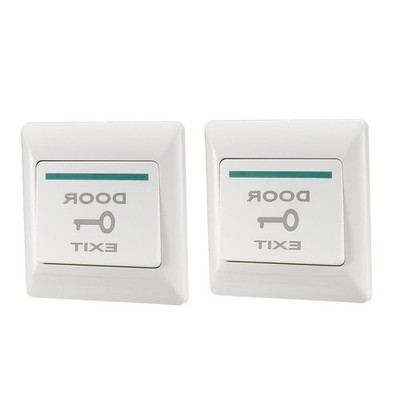 2Pcs Push to Exit Button Release NO/NC/COM Switch Door Access Control System 36V