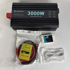 3000 Watt Pure Sine Wave Inverter 12V DC to 120V AC for RV, Truck, Solar, Home,