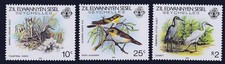 SEYCHELLES / ZIL 1985 endemic BIRDS  ** unMOUNTED CV$18.50  (DO565)