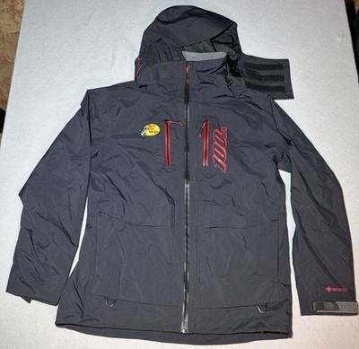 Bass Pro Shops 100 MPH GORE-TEX Rain Jacket Men s M Black Fishing Hooded