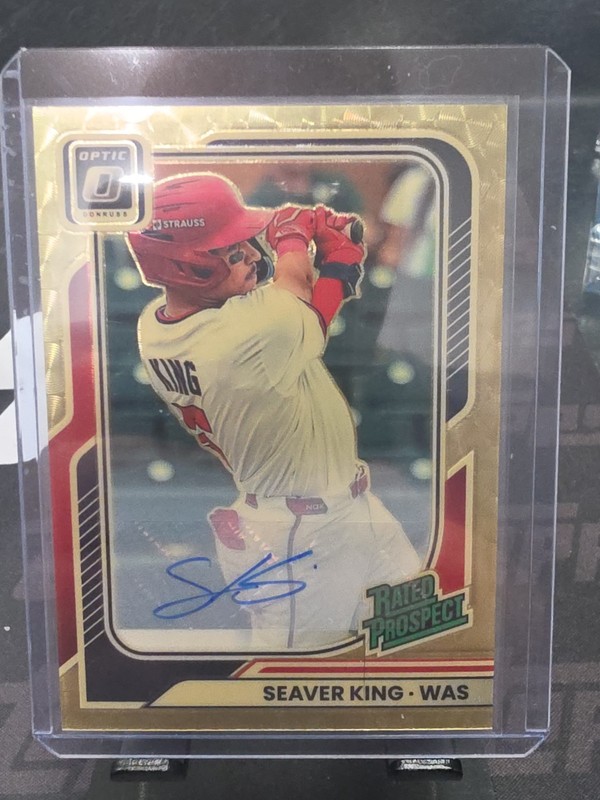 Seaver King 2026 Panini Donruss Optic Gold Vinyl Auto Autograph Card #153 1/1
