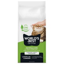 Comfort Care Unscented, 8-Pounds - Natural Ingredients, Quick Clumping, Flush...