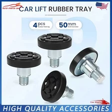 4PK 50mm Car Lift Rubber tray Heightening Feet Plus High Leg Pads Shaft Diameter