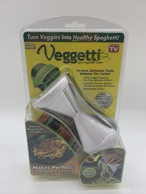 New Veggetti Spiral Vegetable Cutter - As Seen on TV Turn Veggies Into Spaghetti