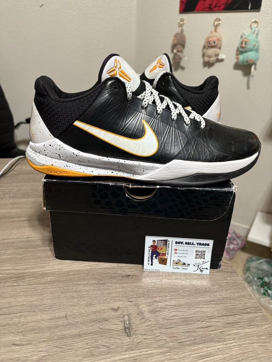 Size 11 - Nike Kobe 5 V Del Sol Black Yellow (SHIPS ASAP!) | eBay