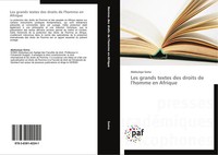 Abdoulaye Soma | Les Grands Textes Des Droits De L'homme En Afrique | Buch
