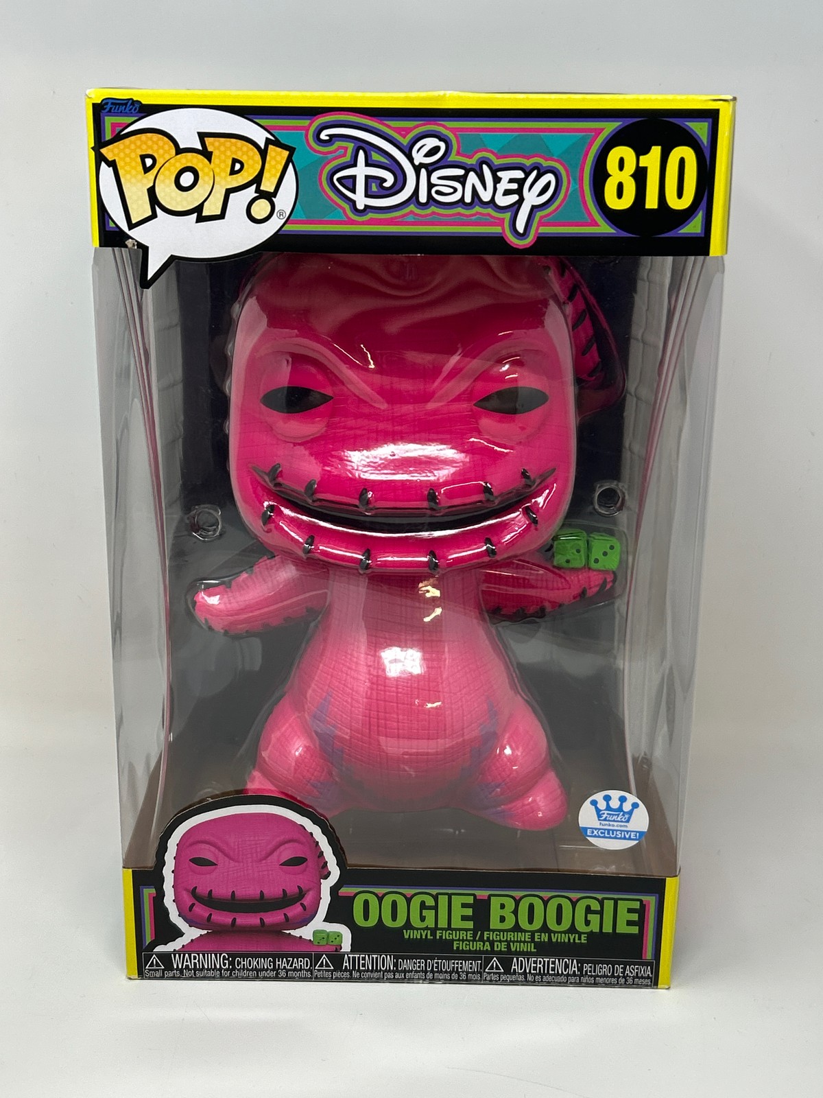 Oogie Boogie Supersized &Amp; Blacklight #810 Damaged Box See Pics