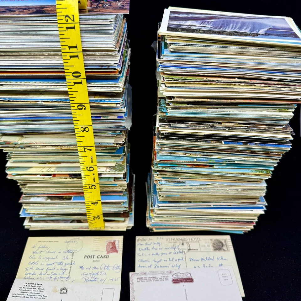 150 Postcard Lot Mixed Vintage to Modern Used & Unused Art Scrapbooking Crafting - Image 2 of 4