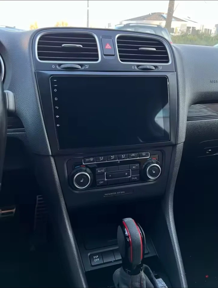 Autoradio Android 9" per VW Golf 6 GPS Navi Bluetooth WiFi CarPlay MirrorLink - Immagine 4 di 4