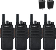 Long Range 100 Mile Walkie Talkie Two Way Radio Charge Headset Waterproof 4 PACK