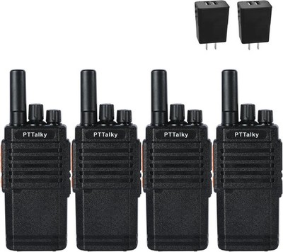 Long Range 100 Mile Walkie Talkie Two Way Radio Charge Headset Waterproof 4 PACK