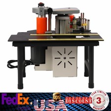 Portable Woodworking Edge Banding Machine Double Glue Edge Bander 110V 5m/min