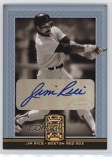 2005 Donruss Greats Gold Holofoil Signatures Jim Rice #40 Auto HOF n8a