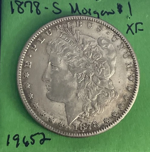 1878 S Morgan Dollar $1 Xf Extra Fine 90% Silver US Coin