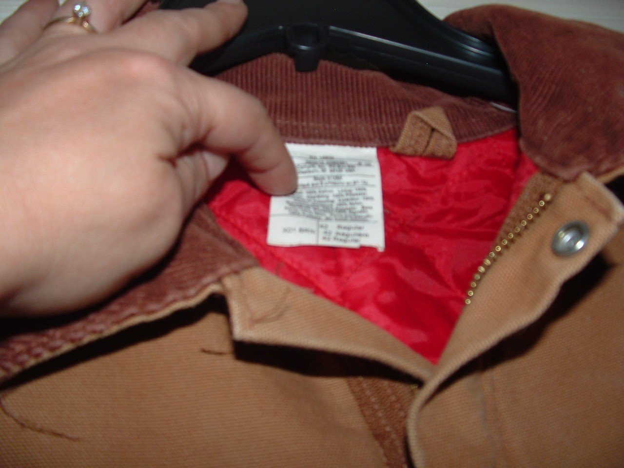 Vintage Carhartt X01 BRN Quilt Insulated Duck Coveralls Men's 42 Regular USA thumbnail 4